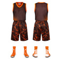 Uniforme de baloncesto sublimado Custom Print Basketball Wear Hombre Camiseta deportiva 100% poliéster